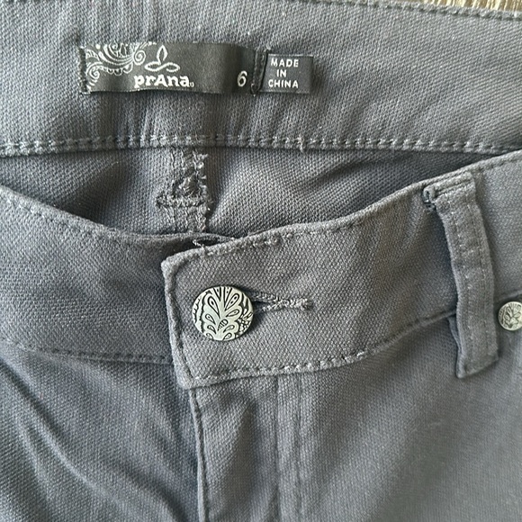 Prana Brenna moto pants, charcoal size 6 - Picture 6 of 12